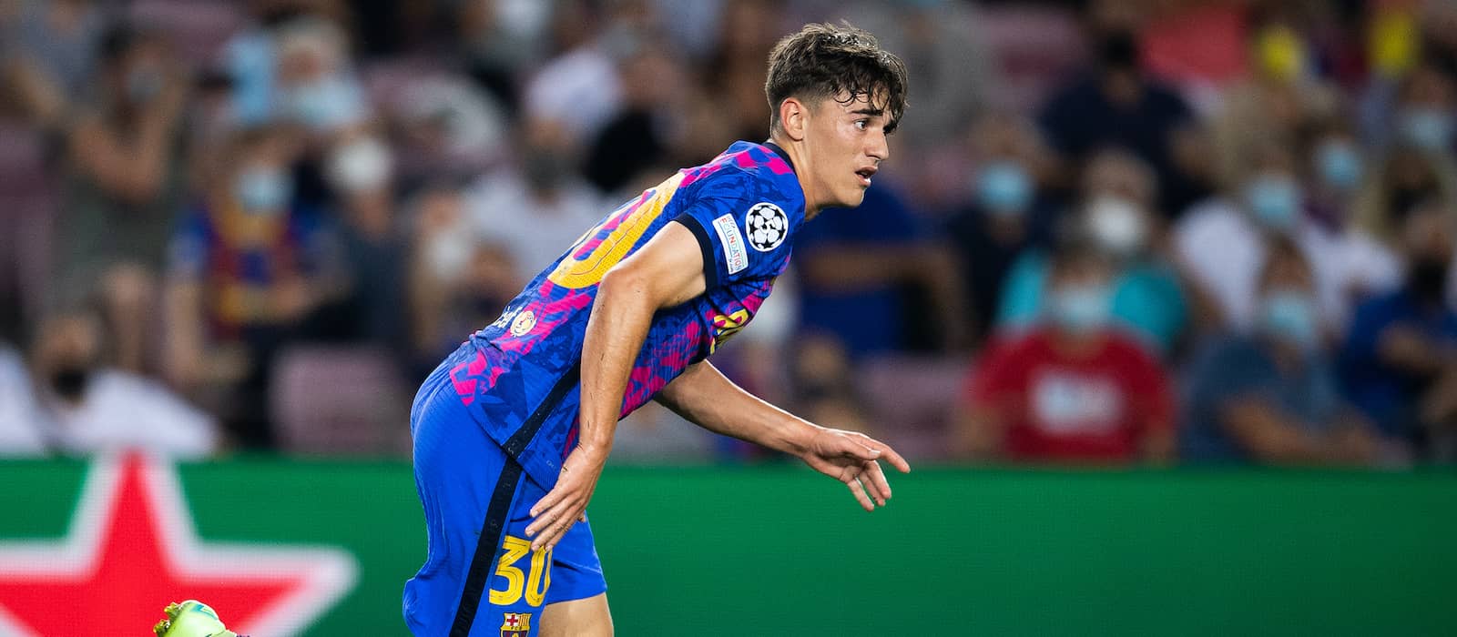 Gavi Champions League debut